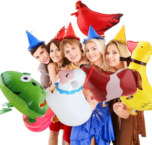 SOTOGO 10 Pieces Walking Animal Balloons, Pet Balloons for Kids Birthday Party Decor