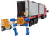 General Jim's Mighty Red Hauler - Double Van Container Semi-Truck Building Blocks Set, 345 Pieces