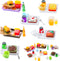 38 Pcs Miniature Food Toy, Dollhouse Accessories, Small Doll Food Set for Pretend Play Kitchen, Hamburger, Fries, Soda