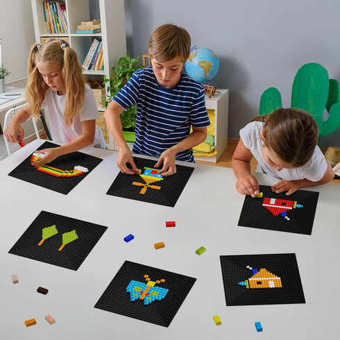 2 Pack 10" 10" Pokiiulk Classic Baseplates Building Plates, x Building Bases Compatible with All Major Brands, Classic