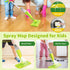 Set,Real Set Kids Spray Mop, Fun & Functional Toddler Mop Cleaning Working Mini Mop, Pretend Play Toy Includes Spray