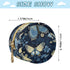 YETTASBIN Butterfly Portable Pacifier Holder Case with Metal Hook Buckle & Zipper for Diaper Bag and Stroller