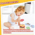 LovesTown Wooden Stacking Toys, Montessori Sandwich Stacking Toys for Kids Educational Birthday Gifts