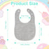 Accmor 6 Pack Soft Cotton Baby Bibs for Infants - Ideal for Drooling and Teething