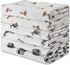 GLLQUEN BABY Receiving Blanket Boy Cotton Muslin Swaddle Blankets Girl Newborn Squares