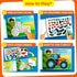 30 4-8 Funcils Paint by Sticker & Number for Kids - Color by Sticker Paint Book | Travel, Airplane, Car Activities