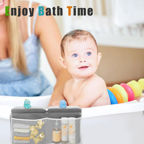 KJR Elbow Set Bath Kneeler and Rest Pad for Baby Bathing, Thick Quick Drying Memory Foam Kneeling Mat with Toy