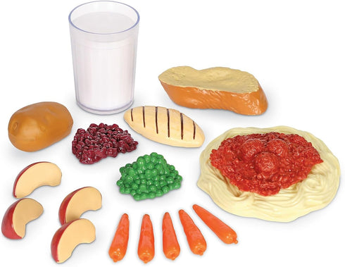 19 3+ Learning Resources Healthy Dinner Basket - Pieces , Ages Pretend Play Food for Toddlers, Preschool Learning Toys
