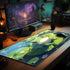 Playmat for Card Game Playing, 24"x14" Compatible with Lorcana TCG, Frog Design for Beginners