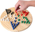 Chinese Checkers Board Game Toy - Classic Wooden Checkers Game Set for Adults, Seniors, and Kids, Fun for All Ages