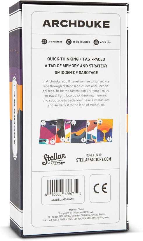 2-6 Strategic Sabotage Game: Stellar Factory Archduke for Players