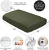 Sweet Jojo Designs Solid Dark Green Fitted Crib Sheet for Woodland Camo Collection, Baby or Toddler