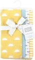Hudson Baby Unisex Baby Cotton Flannel Burp Cloths, My Sunshine 4 Pack, One Size by Hudson Baby