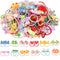 WillingTee 120pcs (60 pairs) Mix Colors Girl's Soft Rubber Bands Hair Ties for Kids, Infants, Toddlers, Teens