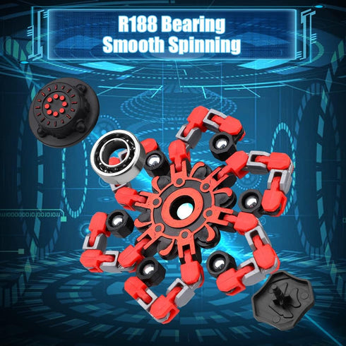 LNCOJOLM 10 PCS Robot Fidget Spinner Transformable Chain Toy for Kids Adults, Deformable Fingertip Gyro Sensory Fidget