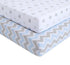 OptimaBaby Elephant Chevron Fitted Crib Sheets, Blue, 2 Count