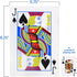 Jumbo and Super Jumbo Oversized Playing Cards | 54 Cards Poker Deck, Super Jumbo 8.25"x11.75"