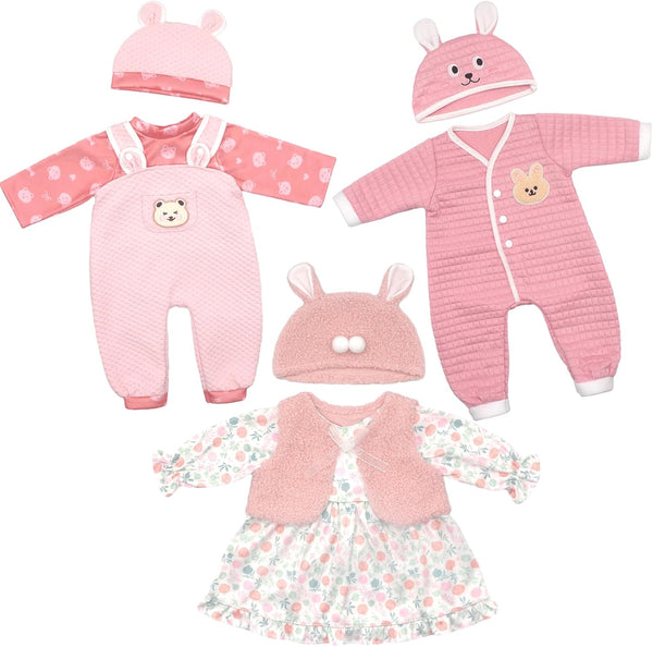FADALEA Reborn Doll Clothes for 18-22 Inch Dolls, Doll Clothes and Accessories with