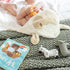 Set 0-12 5-Piece, 3 Set Tickle & Main Noah's Ark Baptism Gifts for Boys Gift - Months, Multicolor - Hooded Lamb Towel
