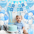 FINDRICH 1st 1 First Birthday Decorations for Boy, Birthday Decorations Boy with High Chair Banner, Number Balloon Cake