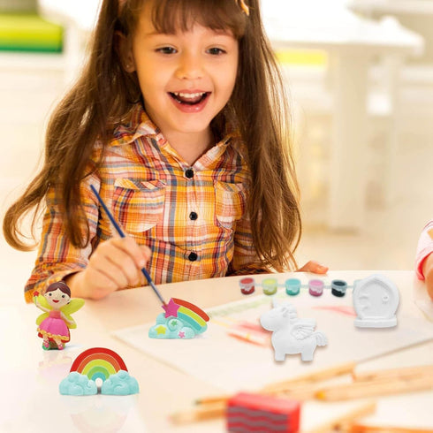 Set, 6 6 1 Funto Paint Your Own Unicorn Painting Kit, Arts and Crafts STEAM Project Creative Activity DIY Toys