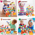 Marble Run 135 PCS Building Block Toys, Gravitrax Marble Maze for Kids, STEM Learning Gift for Ages 3-9