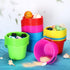 30 6.3 Inch Summer Jerify Pieces Mini Plastic Beach Pail Plastic Small Bucket Small Sand Pail Building Beach