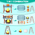 Set Playset 3-5 Camping Toys with Pop up Play Tent Indoor Outdoor Pretend Camping for Toddlers Kids Boys Girls Years
