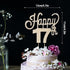 LINGTEER Happy 17th Birthday Gold Rhinestone Cake Topper - Cheers to 17th Birthday Party Centerpieces Decorations
