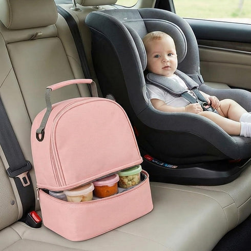 WTWU Backpack Portable Insulated Breast Milk Storage Keeps Milk Freshing for Nursing Moms Large Capacity Compartments