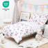 4 Set Set david's kids Piece Toddler Bedding - Soft Breathable Toddler Bedding for Girls, Includes Quilted Comforter