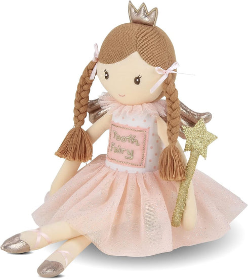 Bearington Pixie Soft Plush Tooth Fairy Doll - 14 Inches