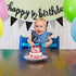 Boao Pre-Strung Half Birthday Decorations Set, 6 Months Happy 1/2 Birthday Banner, Cake Topper for Baby Shower