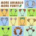 12pcs Jungle Animal Safari Headbands with Animal Hair Hoops, Photo Booth Props, Party Favors for Kids