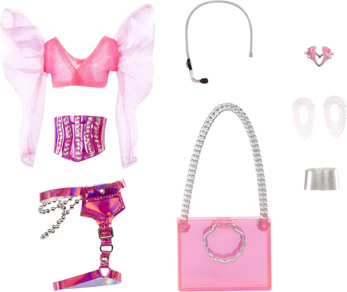 MERMAZE Color Change Harmonique Mermaid Doll with Stylish Accessories, Poseable, for Ages 4-12+