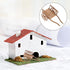 2Pcs STOBOK Miniature Farming Cart Model Dollhouse Miniature Barrows Simulation Cart Ornaments Landscape Decorations