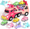 newcrave Truck Toys for 1 2 3 Year Old Girl, 7-in-1 Carrier