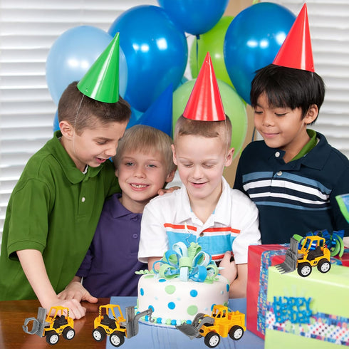24 OJYUDD Pcs Mini Construction Vehicles,Pull Back Engineering Vehicles,Play Figure Vehicles Toys for Birthday Party