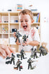 YEIBOBO Special Forces Mini Action Figure (Flying Tigers Team XJ-822) with Military Weapons and Accessories