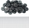 EUDAX 30mmx9mm Plastic Roll Toys Wheel and 2mm Dia Shaft Axles for DIY Toy RC Car Truck (100 Pcs)