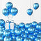 KALOR 100 pcs Metallic Blue Balloons, 5 inch Thick Latex Chrome for Birthday Decoration, Wedding Party