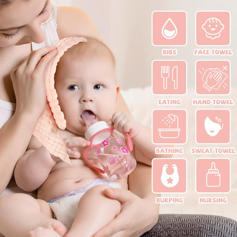 Set MUKIN Baby Washcloths, Burp Cloths & Bath Towels