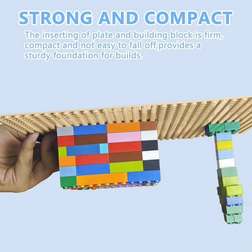 LABITITOUR 10"x10" Pack 6 of Classic Building Baseplates,Building Toy Base Boards to Build On, Brick Toy Builders Mat