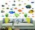 Fish Wall Stickers Under The Sea - Decorative Wall Decals for Kids Nursery Bedroom Living Room