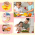 Set 2-10 Suhctuptx Kids Knife for Real Cooking, Kids Kitchen Knives with Cutting Board Crinkle Cutters Cleaning Tools