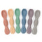 Silicone Chew Spoon Set for Babies and Toddlers, BPA Free, Microwave, Dishwasher and Freezer Safe, Earth Shades