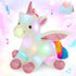 16.5" White Light up Musical Unicorn Stuffed Animal Glowing Singing Soft Plush