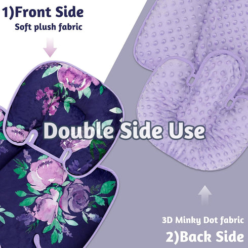 2-in-1 TANOFAR Carseat Head Support for Newborn, Soft Infant Car Seat Head Neck Body Support, Baby Car Seat Cushion
