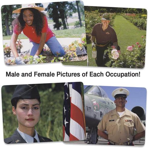 Stages Learning Materials Language Builder Occupation, Career & Community Helper Picture Flashcards for Autism Education