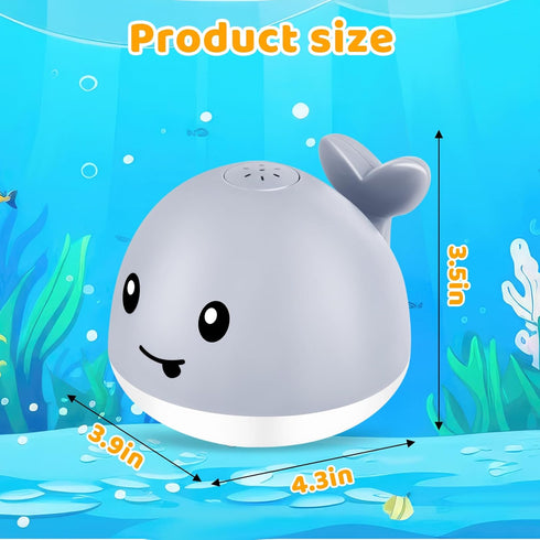 6-12 12-18 1-3 2-4, Summer 1 WAVISA Light Up Whale Bath Toys Sprinkler for Babies Months, Kids Ages Baby Infant Toddler